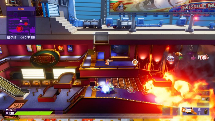 Die Grafik ist sehr bunt und detailreich. (Bild: Team 17/Screenshot: Golem.de)